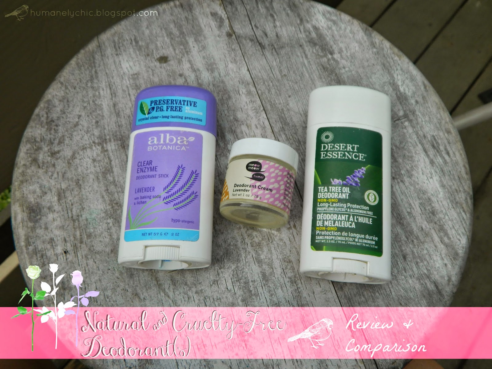 HumanelyChic ☼ CrueltyFree & Natural Deodorants Review