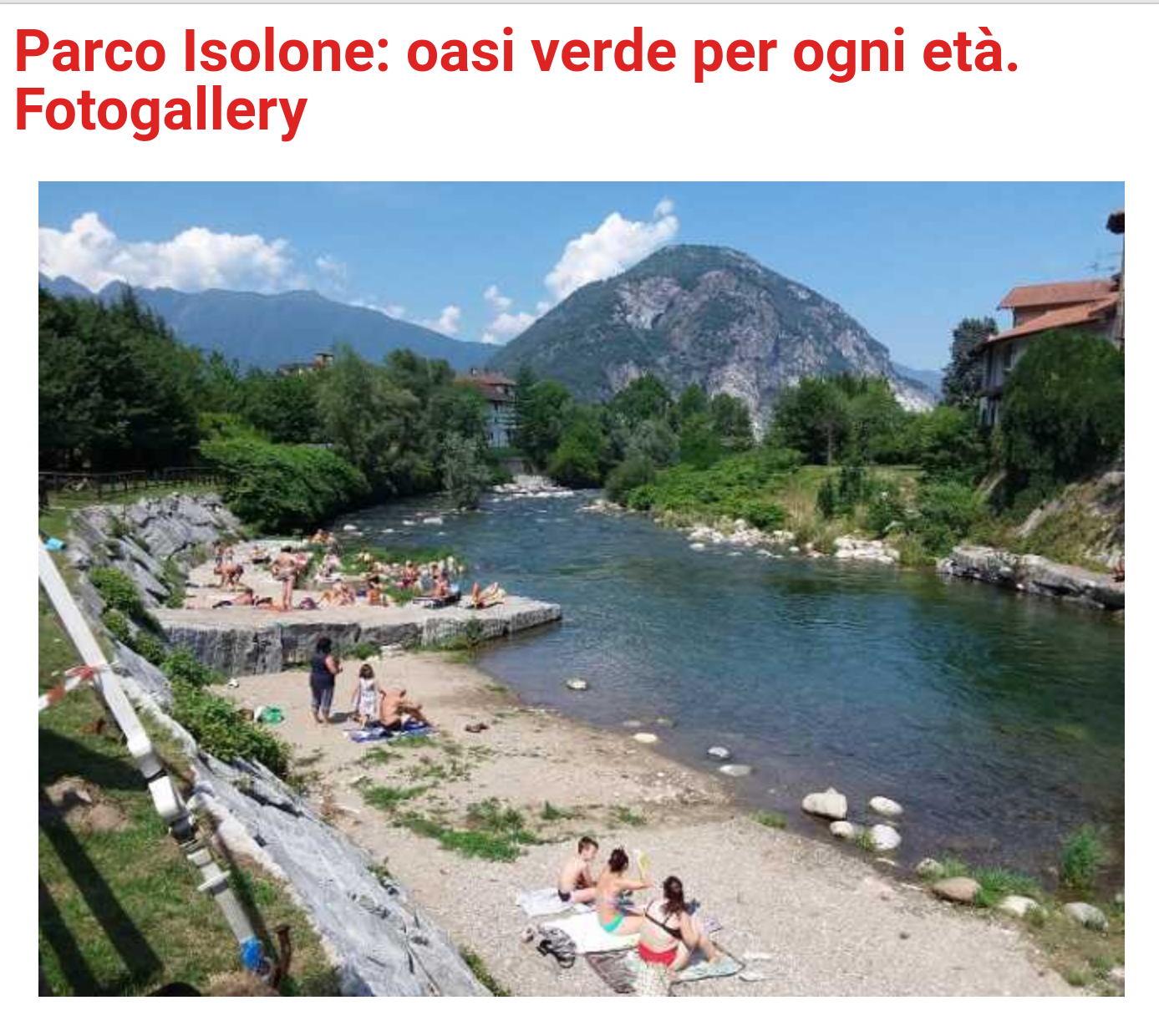 Buongiorno Gravellona Toce La spiaggia dei