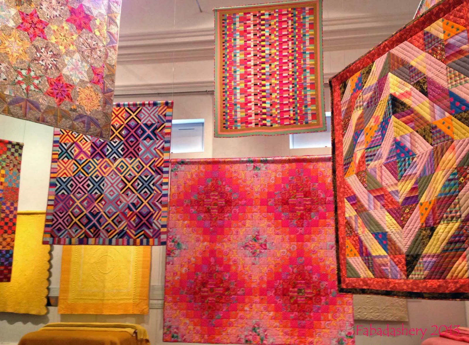Fabadashery Kaffe Fassett Comes to Wales Quilt Exhibition, Lampeter