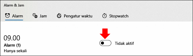 Cara Setting Alarm di Windows 10
