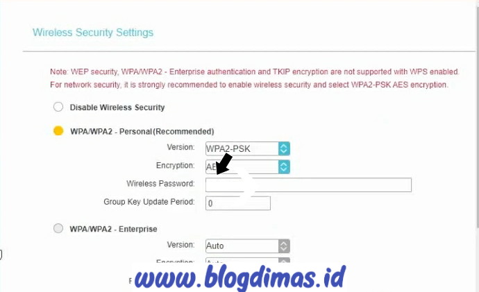 Password WIFI TP-Link