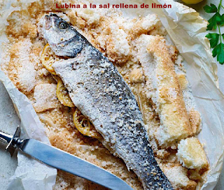 Lubina A La Sal Rellena De Limón
