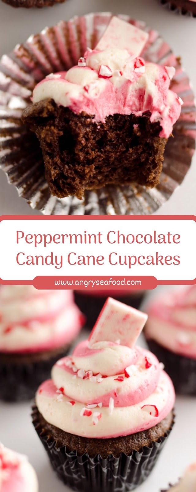 Peppermint Chocolate Candy Cane Cupcakes Peppermint Chocolate Candy Cane Cupcakes