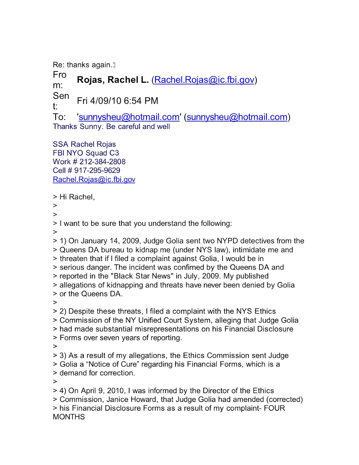 Cover letter for fbi special agent September 9