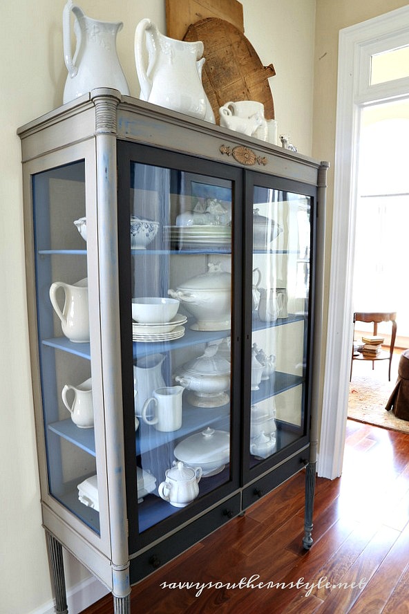 Savvy Southern Style The Curio Cabinet Makeover Details