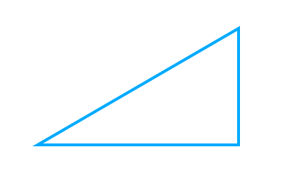 Как нарисовать прямоугольный треугольник