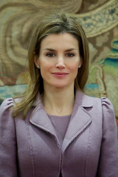 Queen Sofia and Princess Letizia attended the Delivery of the decorations of the Civil Order of Social Solidarity at Zarzuela Palace