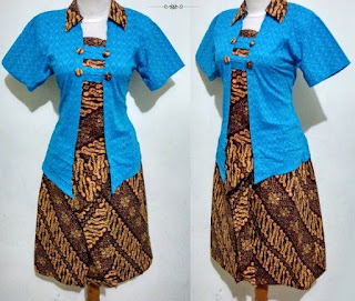 Model Baju Batik dan Kebaya Kutu Baru Modern Untuk Wanita 2018