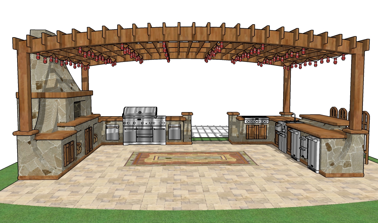 Diy outdoor kitchen cheap. architectural furnishing space islands ...