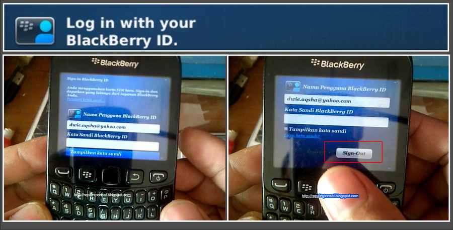 Sign-In BlackBerry ID Setelah Menggunakan Kartu SIM Baru - Repairs Ponsel
