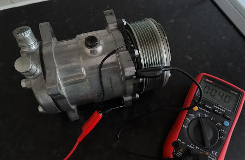 A/C auto car air conditioning compressor clutch testing ( multimeter, ohms and operation )
