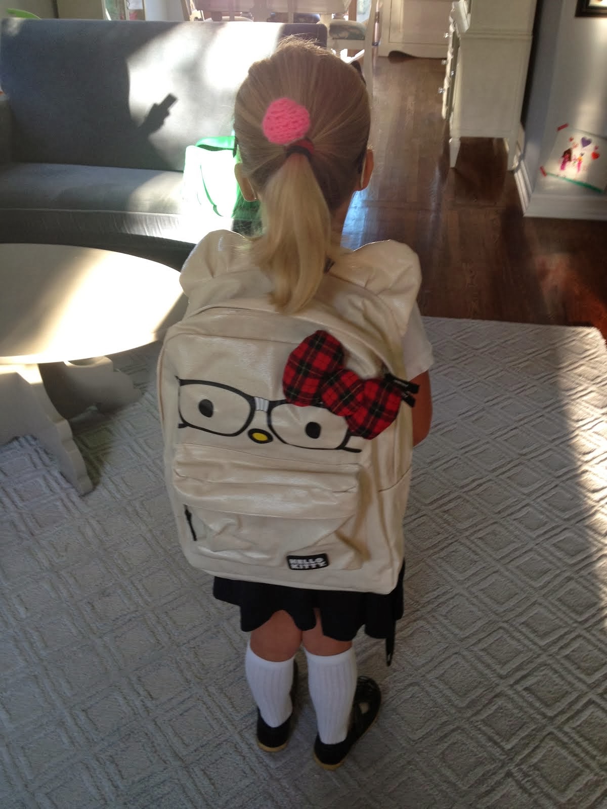 Off to school she goes...