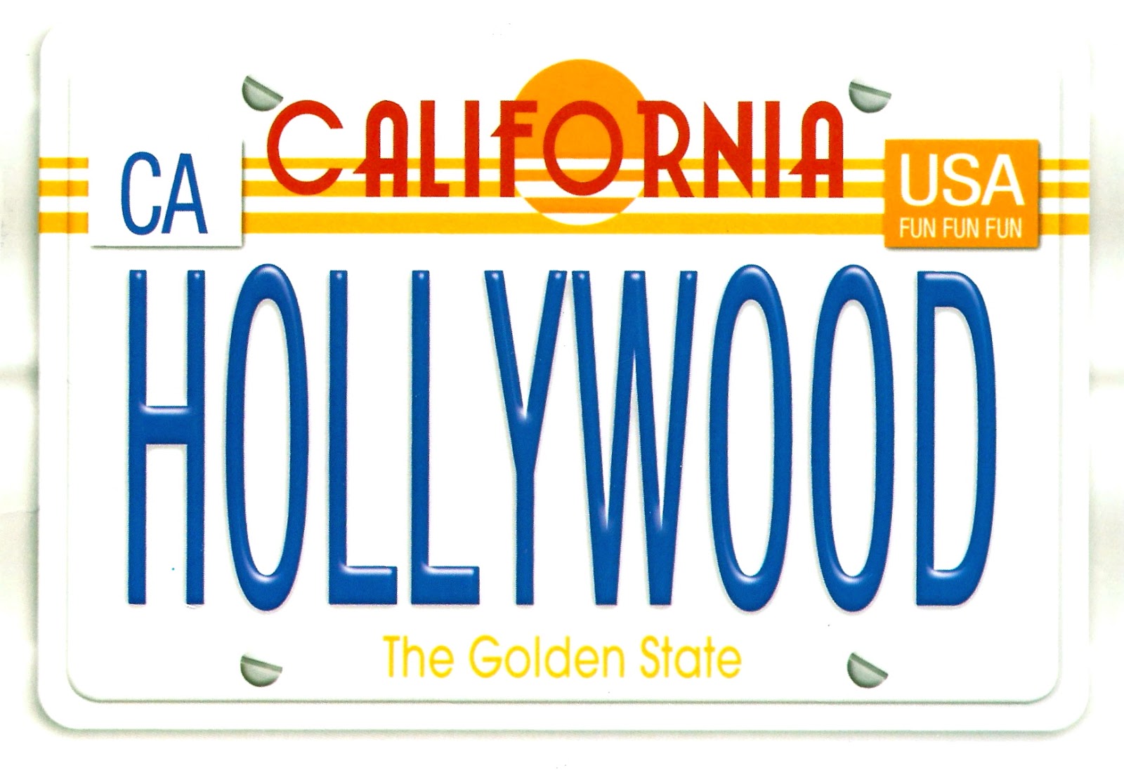 My Favorite Views California Hollywood License Plate