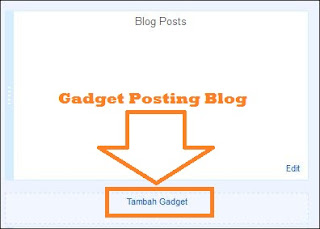 Tools Add Gadget Blogger