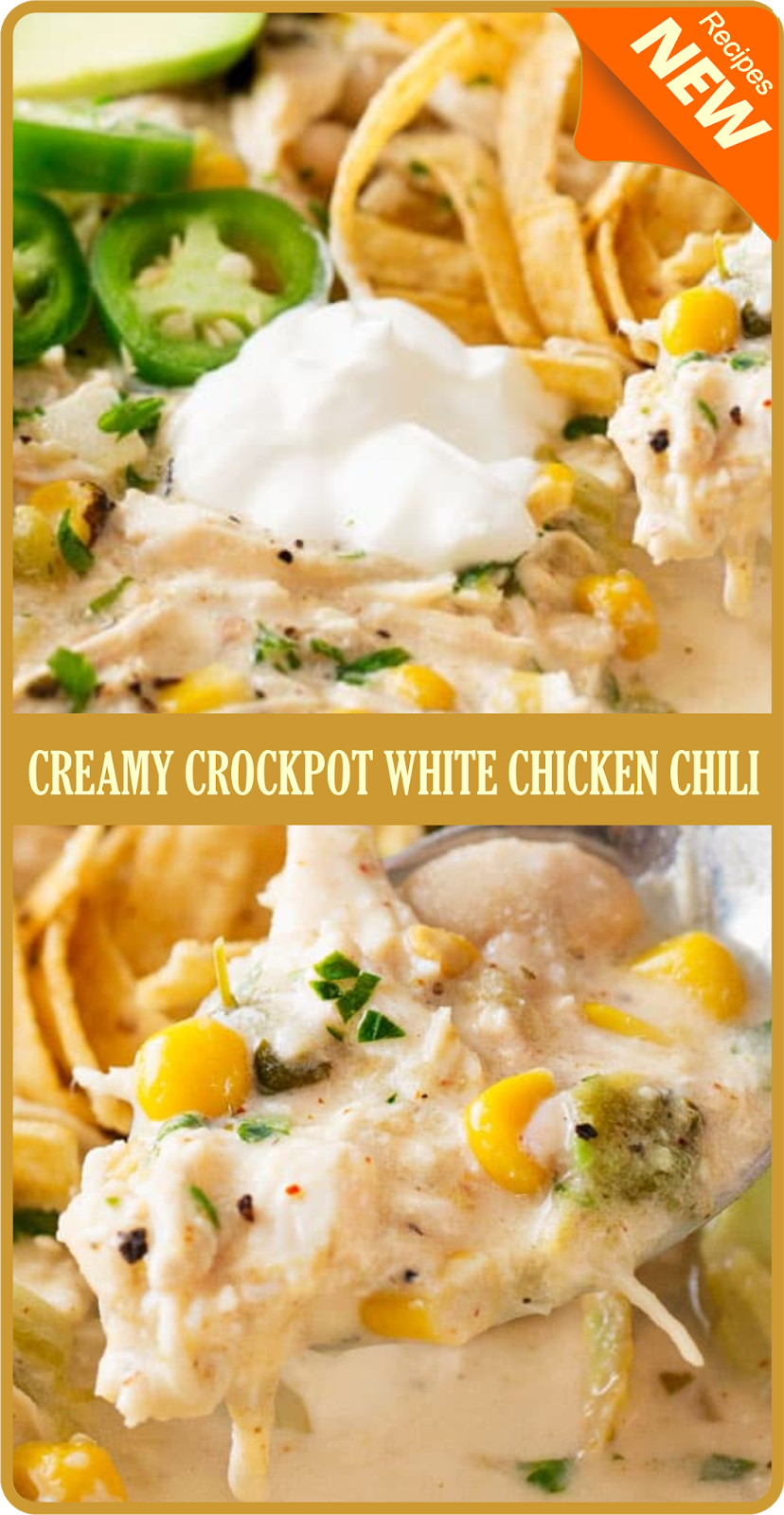CREAMY CROCKPOT WHITE CHICKEN CHILI | Amzing Food