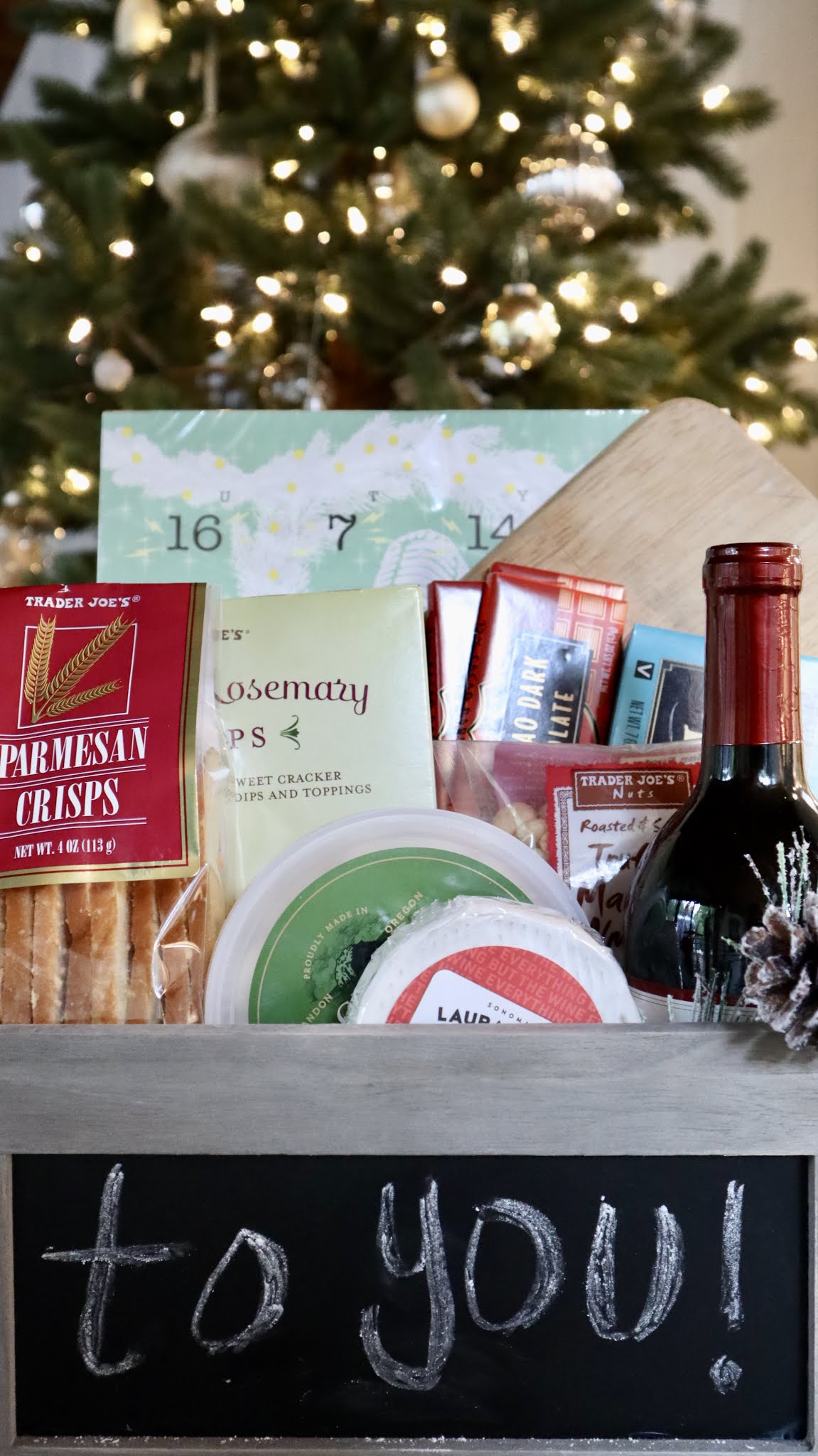 My Sweet Savannah Trader Joes charcuterie gift basket idea