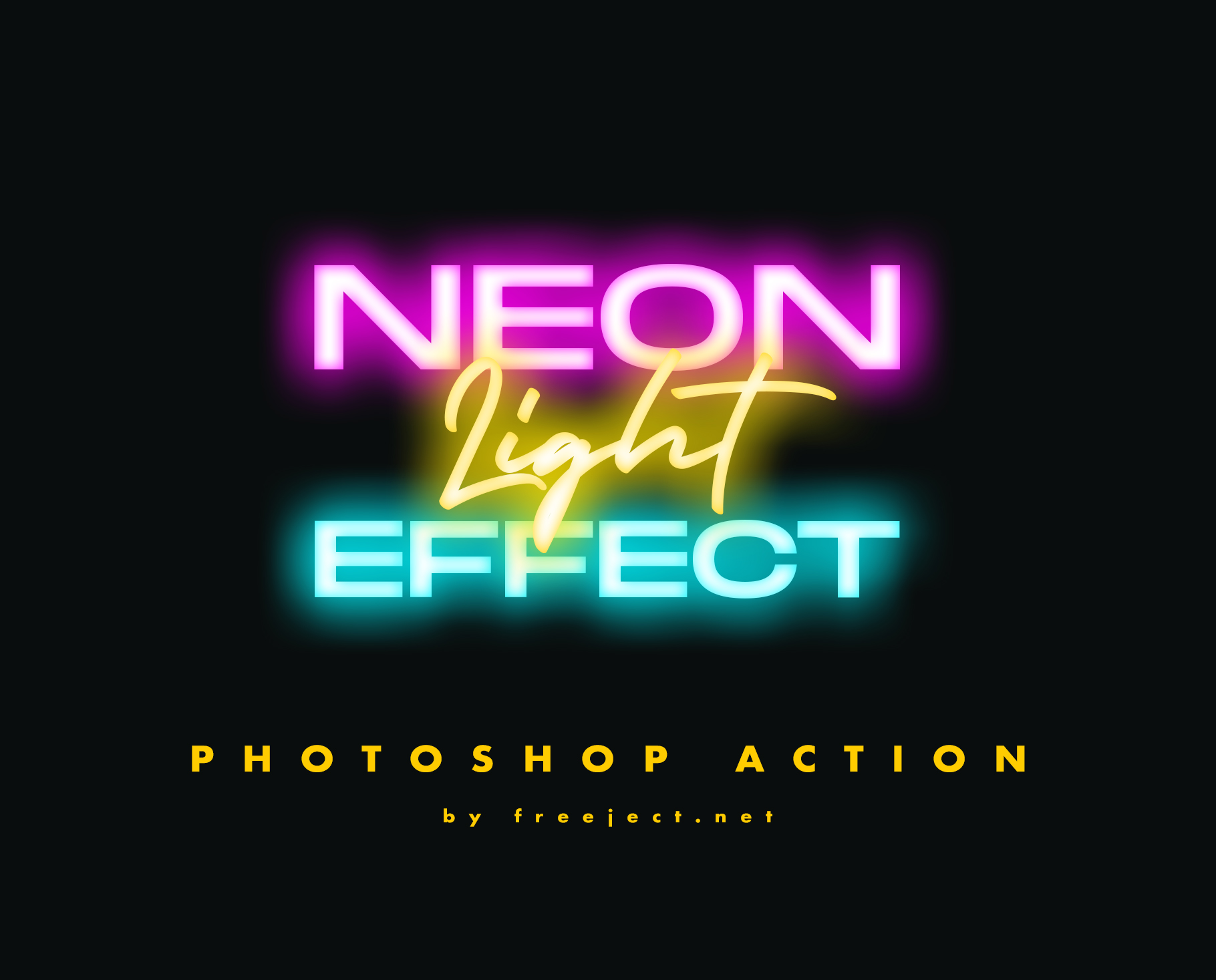 twintig Aardrijkskunde Rationalisatie Free Download Neon Light Text Effect Photoshop Action