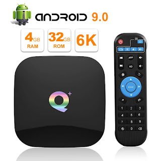 Sidiwen Android 9.0 TV BOX Q Plus 4 GB RAM 32 