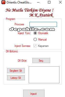 Orientis DLL Injector Programı İndir Her Bilgisayara Uyumlu 2020