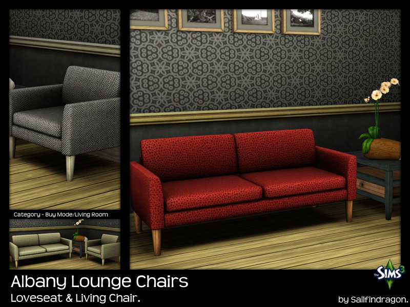 My Sims 3 Blog Albany Lounge Chairs by Sailfindragon