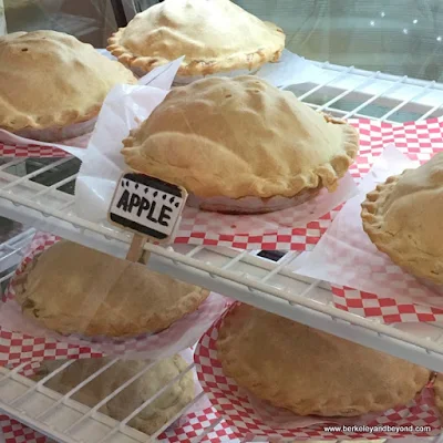 pie case at Mom's Apple Pie in Sebastopol, California