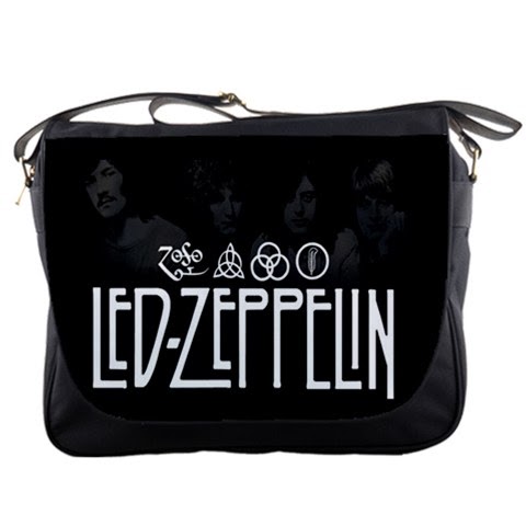 CUSTOM HANDMADE FOR GIFT: Led Zeppelin Messenger Bag