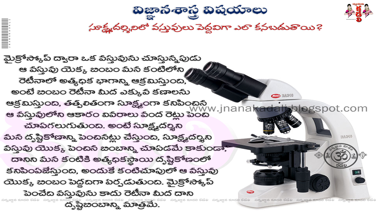 How Things Looking Big While Seeing From Microscope Information