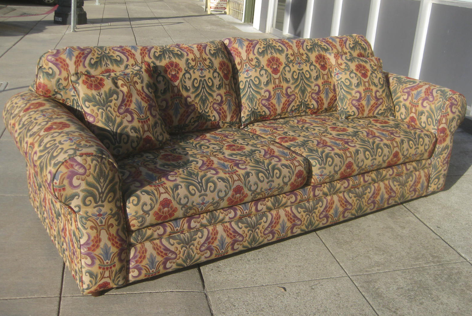 UHURU FURNITURE & COLLECTIBLES SOLD Colorful Sofa and Loveseat 150