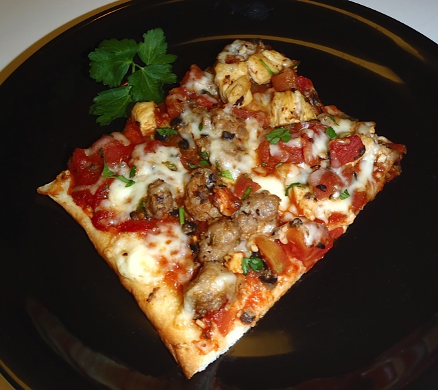 Points In My Life Chicken and Sausage Pizza