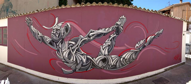 The "Le Mur Toulon" Street Art project recently welcomed Shaka to paint a new piece on the streets of Toulon in France.