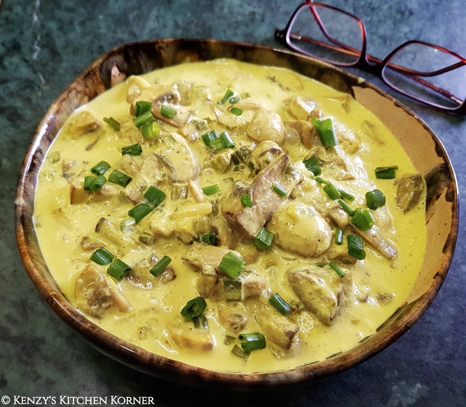 Kenzy's Kitchen Korner... Creamy Coconut Milk Mushroom Curry