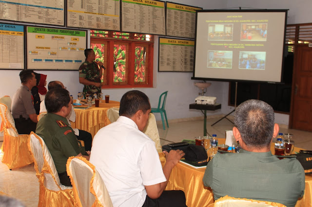 Dandim Klaten Paparkan TMMD Kepada Tim Wasev Dari Komisi I DPR RI dan Kemenhan RI
