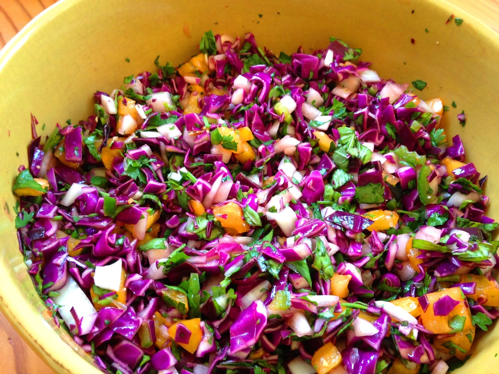 Evolve Vegan: Fresh Cabbage Salsa