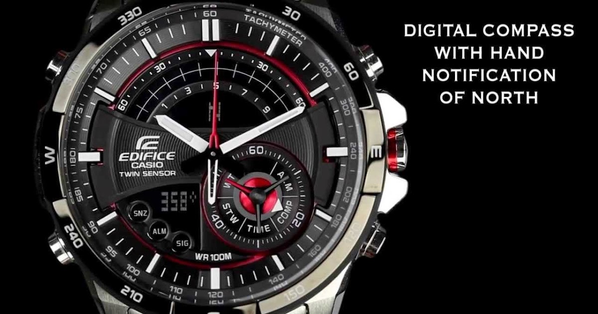 casio edifice neon illuminator twin sensor