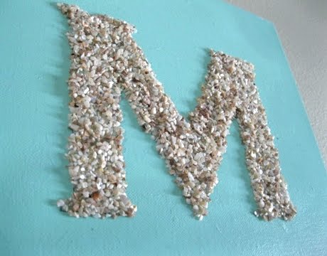 crushed shell letters