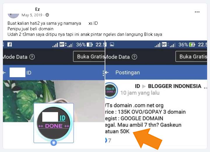 Penipuan Domain penipuan-domain