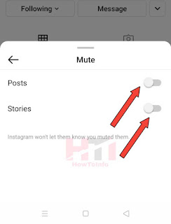 How to mute post or story on Instagram?