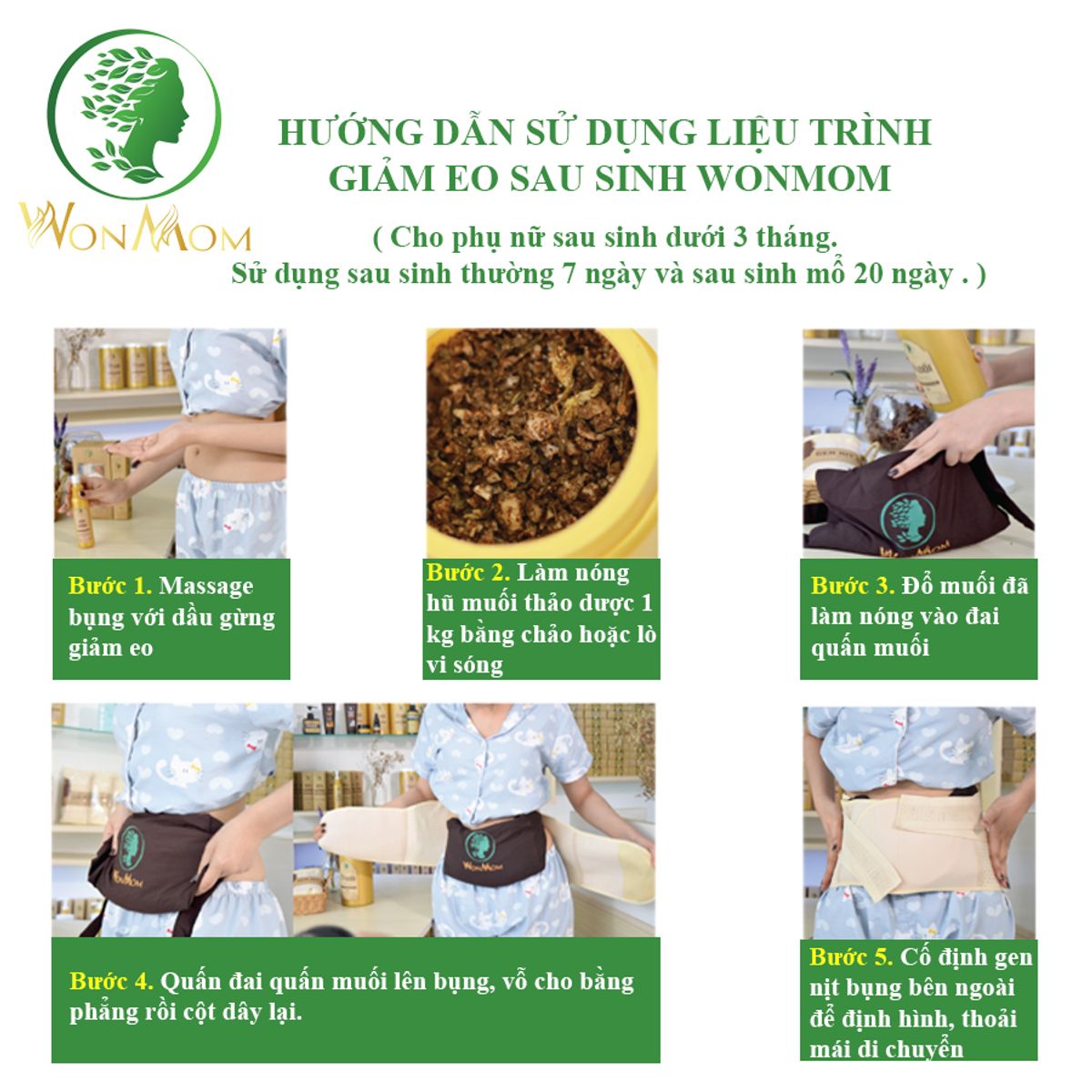 LIỆU TRÌNH GIẢM EO TAN MỠ BỤNG - WONMOM