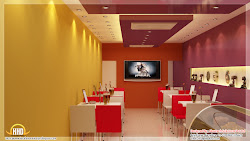 restaurant interior restaurants designs 3d office floor kerala decor cafe interiors modern contemporary keralahousedesigns 2nd plans inspirational info these houses