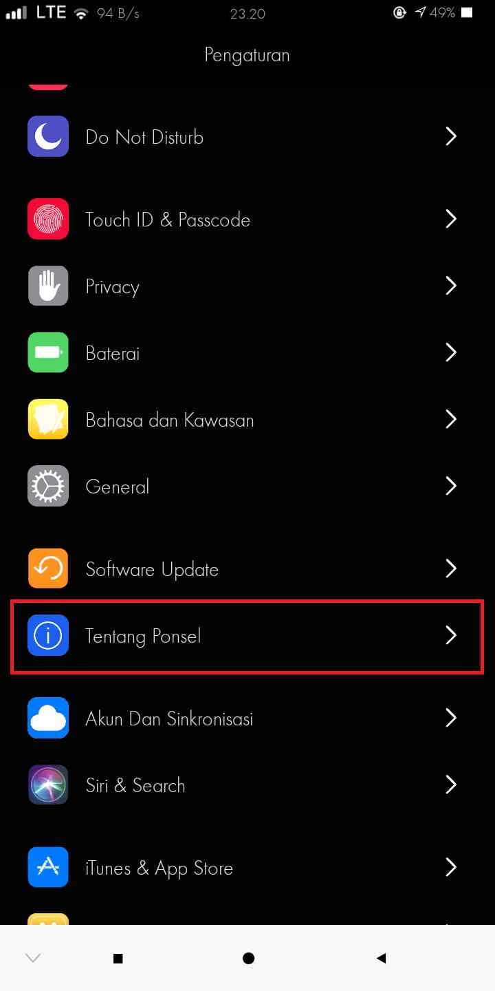 Cara cek versi android samsung