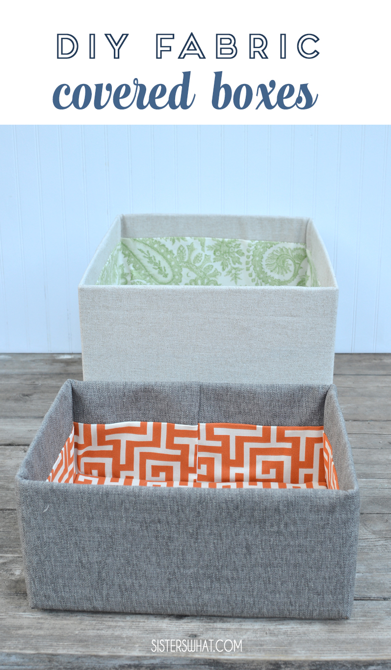 Easy Fabric Covered DIY Storage Box (from Cardboard) – Sustain My