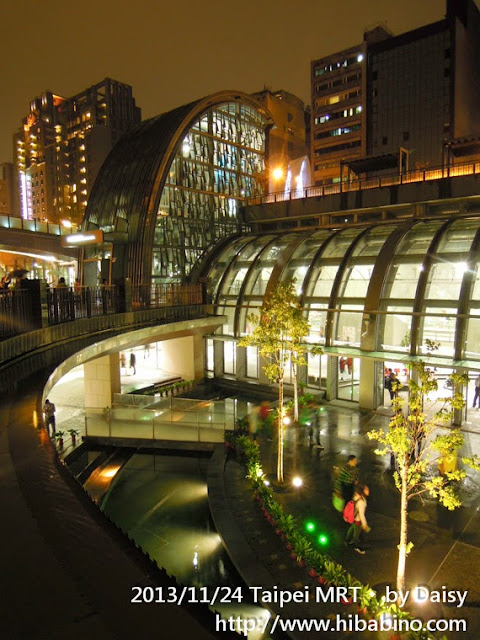 [台北捷運] 信義線 新亮點‧大安森林公園站水舞秀‧夜景