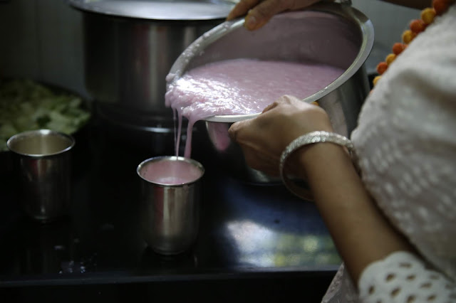 Rose and coconut drink by Jyoti Vora, Bombay supper club via Authenticook pic: Kerstin Rodgers/msmarmitelover.com