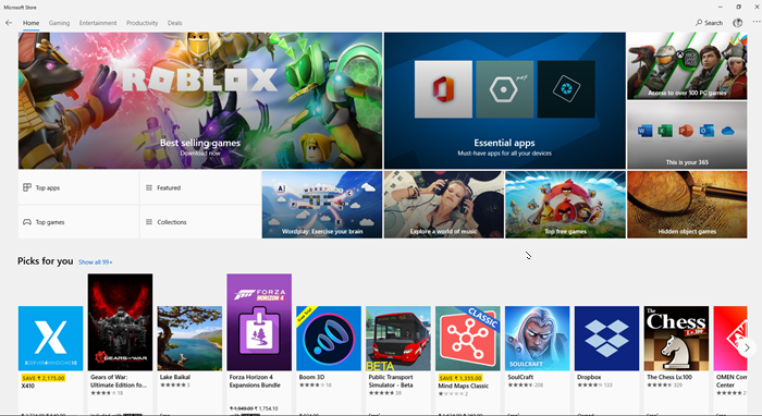 Guida rapida per Windows 10 Microsoft Store