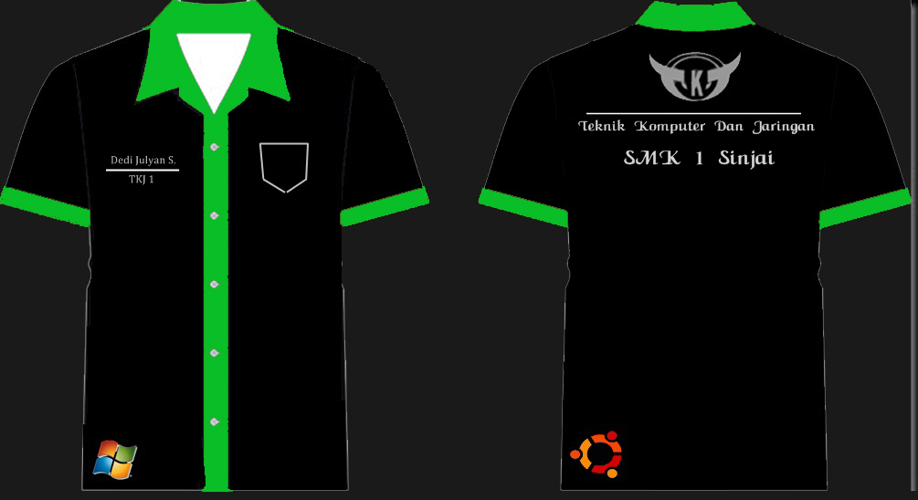 DESAIN BAJU KEMEJA/BAJU PERSATUAN TKJ1