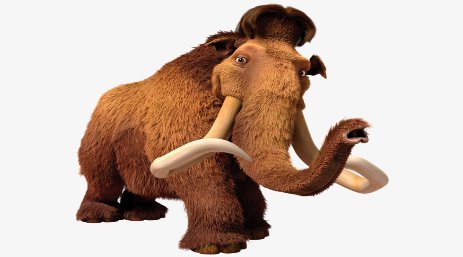 What is the mammoth called in the movie Ice Age?