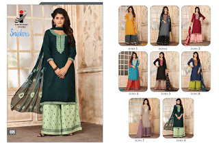 The Ethnic Studio Snickers kurtis with palazzo and Dupatta