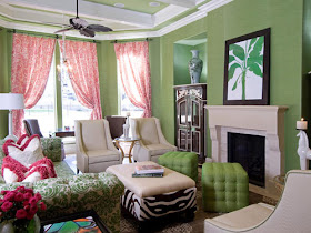 Ideas para decorar, diseñar y mejorar tu casa.: Salas en verde
