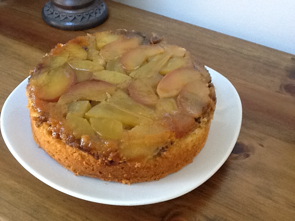 Yummy Mummy Apple, pear and pecan upside down cake