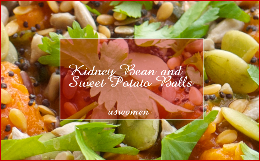 Kidney Bean and Sweet Potato Balls